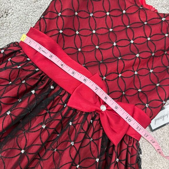 NWT Jayne Copeland Red Special Occasion Girls Formal Dress Holiday Party Size 10 - Picture 12 of 12